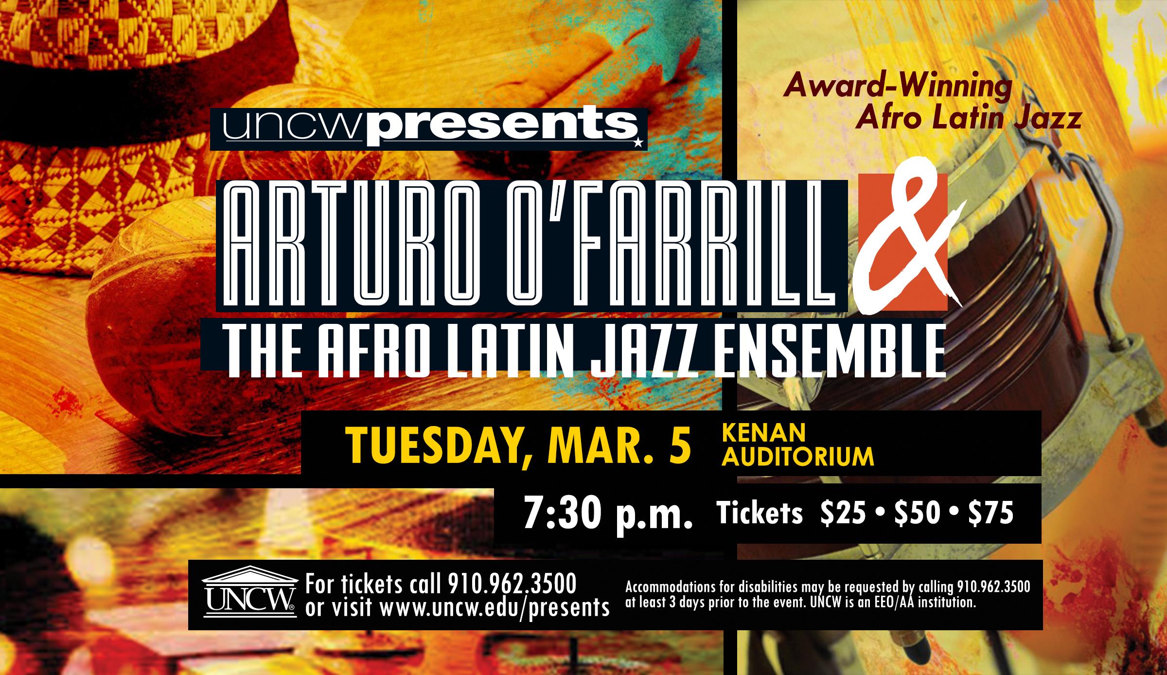 Master Calendar Event Details UNCW Presents Afro Latin Jazz Ensemble